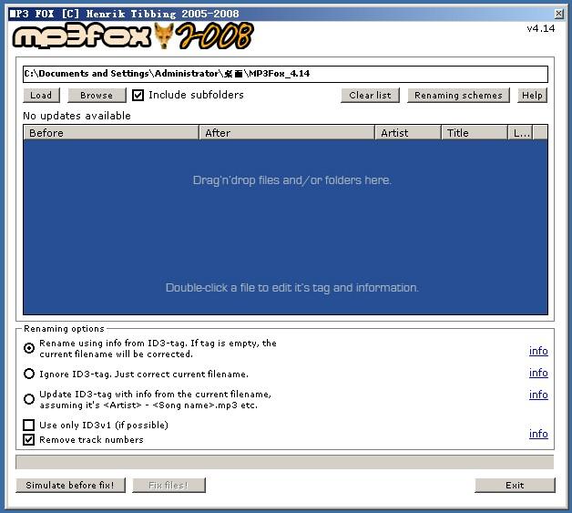 MP3 Fox,MP3 Fox免费版,mp3批量重命名工具